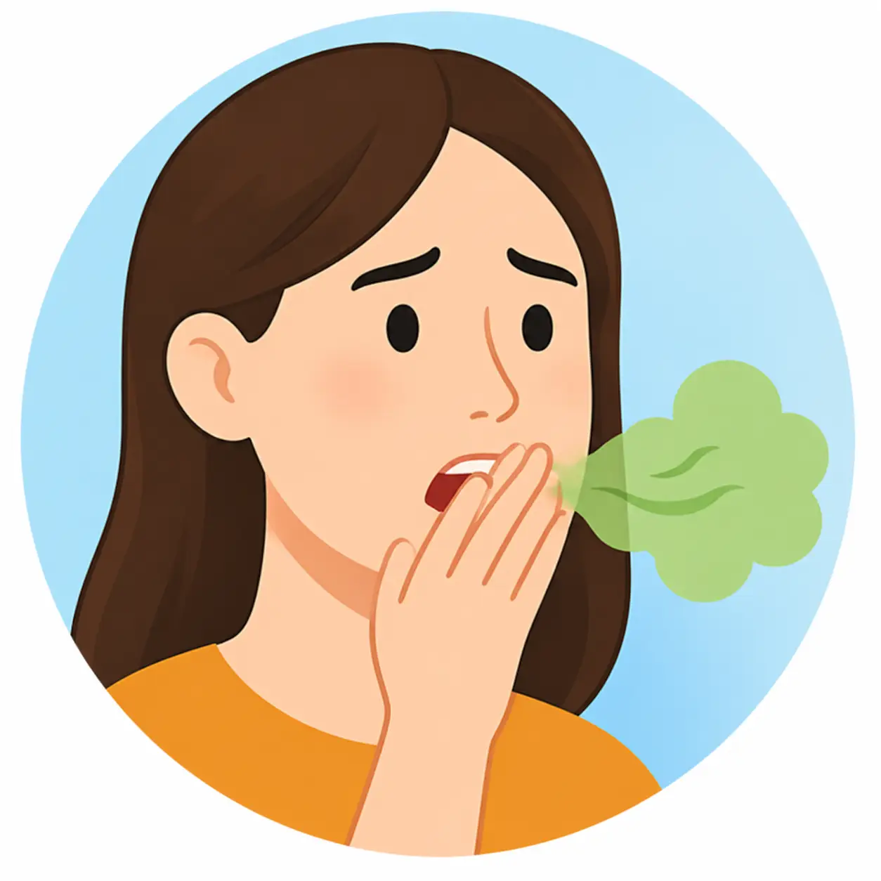 bad breath causes illustration