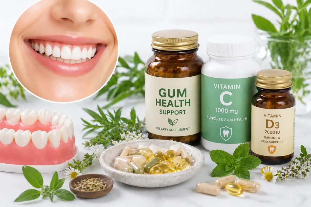gum health supplements vitamins herbs capsules