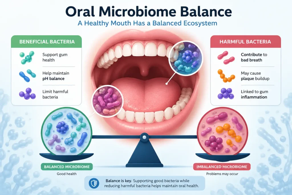 oral microbiome balance and bacteria in the mouth