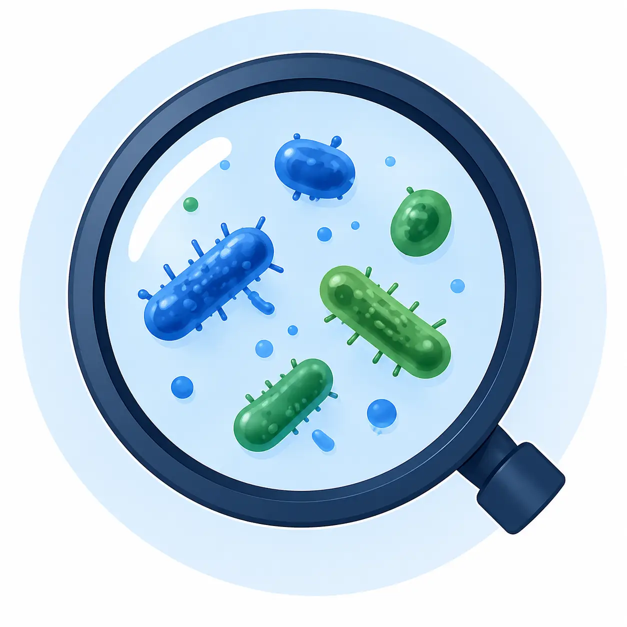 oral microbiome bacteria balance illustration